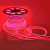 Лента светодиод. неон гибкий красный 50м/уп ,220В, 6Вт/м,SMD2835,108д/м,IP65 8*16 мм (2 стор.) Апейрон