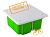 Коробка распаячная встраиваемая д/гипсокартона  92х92х45мм крышка, метал. лапки, инд. штрихкод IP20 СП TDM