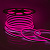 Лента светодиод. неон гибкий розовый 50м/уп ,220В, 8Вт/м,SMD2835,108д/м,IP65, 200Лм/м, 10.5*18,5 мм Апейрон